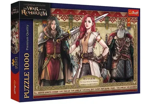 Puzzle Trefl din 1000 piese - Stapanul Inelelor, Razboiul Rohirrimului
