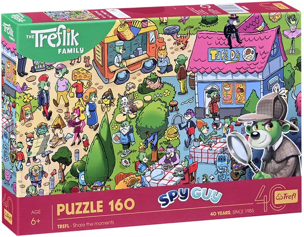 Puzzle Trefl din 160 piese - Treflix sărbătorește