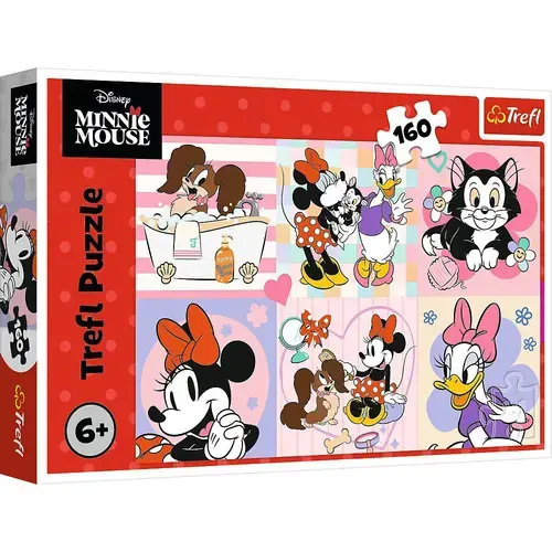 Puzzle Trefl din 160 piese - Ziua colorata a lui Minnie
