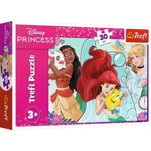 Puzzle Trefl din 30 piese- Frumoasele și curajoasele printese Disney