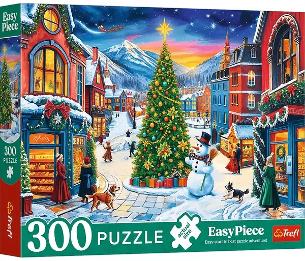 Puzzle Trefl din 300 XXL piese - Orașul de Crăciun
