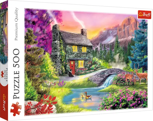 Puzzle Trefl din 500 de piese - Idila de munte