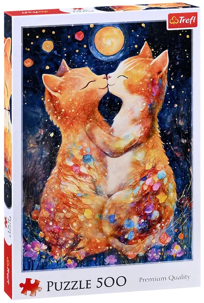 Puzzle Trefl din 500 de piese - Sărut sub lumina lunii