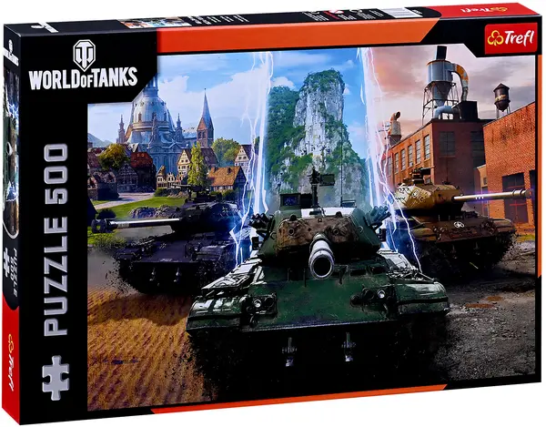 Puzzle Trefl din 500 de piese - World of Tanks: E timpul pentru acțiune!