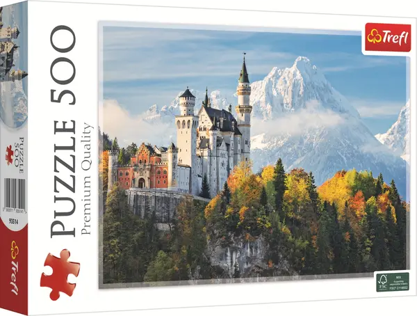 Puzzle Trefl din 500 piese - Castelul Neuschwanstein