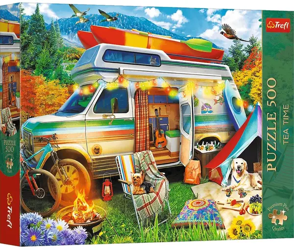 Puzzle Trefl din 500 piese - Rulotă
