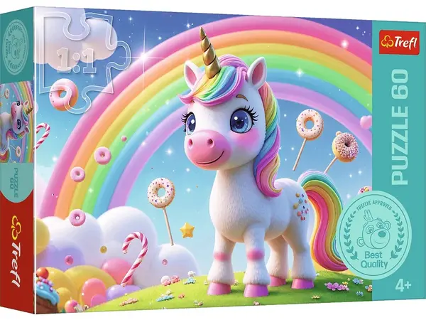 Puzzle Trefl din 60 piese - Lumea dulciurilor