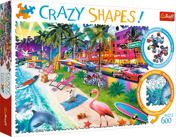 Puzzle Trefl din 600 de piece - Miami beach