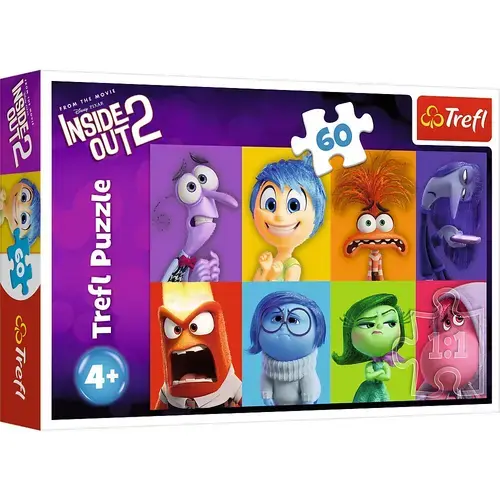 Puzzle Trefl, Disney Inside Out 2, Emotiile Copiilor, 60 piese