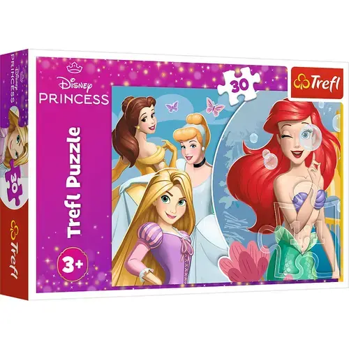 Puzzle Trefl Disney Princess, Printese Fericite, 30 piese