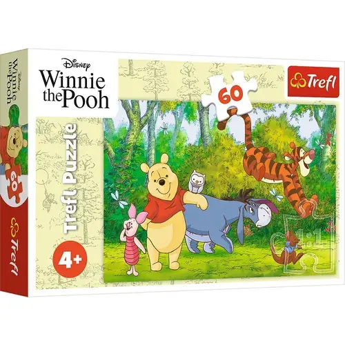 Puzzle Trefl Disney Winnie The Pooh Miere Delicioasa, 60 de piese