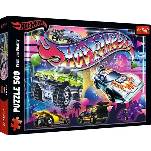 Puzzle Trefl Hot Wheels Anii 80, 500 de piese