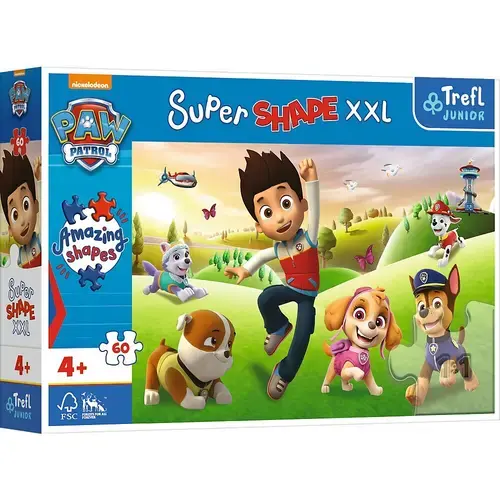 Puzzle Trefl Junior Super Shape XXL Paw Patrol, 60 piese