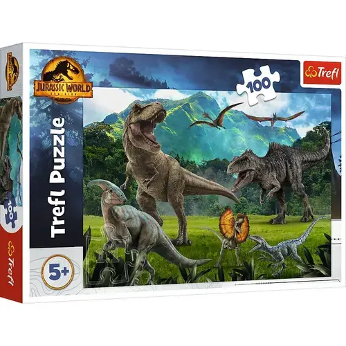 Puzzle Trefl Jurassic World Lumea dinozaurilor, 100 piese
