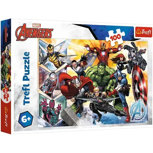 Puzzle Trefl Marvel Avengers: Puterea razbunatorilor, 100 piese