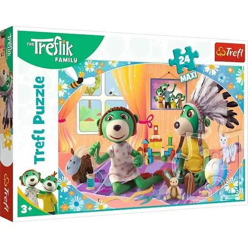 Puzzle Trefl Maxi Treflik Familia Fericita, 24 piese