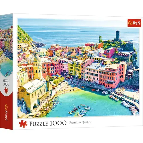 Puzzle Trefl Orasul Pitoresc Vernazza Liguria Italia, 1000 de piese