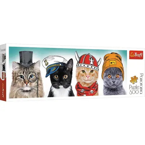 Puzzle Trefl Panorama O echipa fluffy, 500 piese