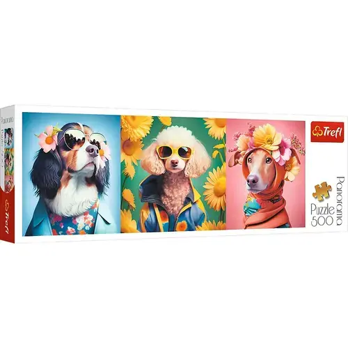 Puzzle Trefl Panorama, Saptamana Modei Cateilor, 500 piese