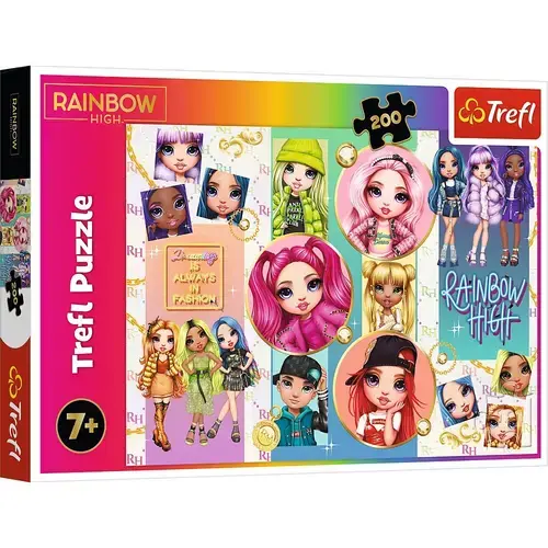 Puzzle Trefl Papusile Rainbowhigh, 200 piese