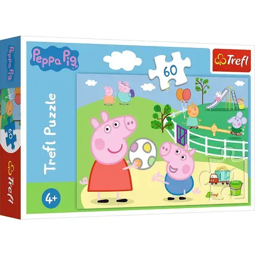 Puzzle Trefl Peppa Pig Distractie cu prietenii, 60 piese