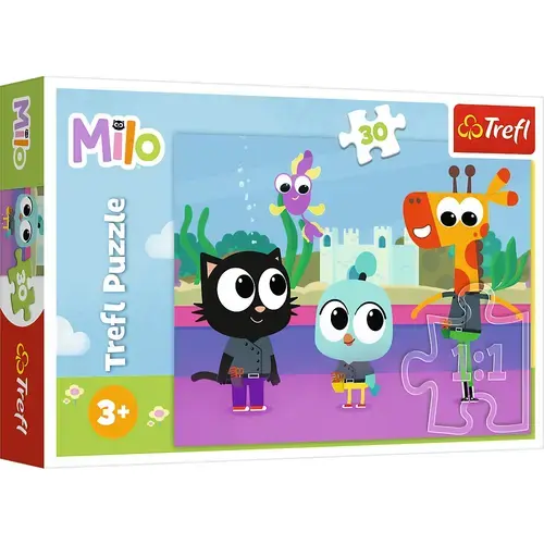 Puzzle Trefl - Planeta Milo, Pisica Milo, 30 piese