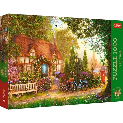 Puzzle Trefl Premium Plus - Tea Time, Cabana cu Stuf, 1000 piese
