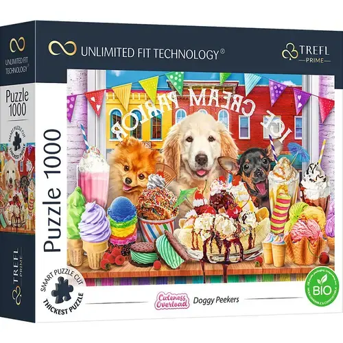 Puzzle Trefl Prime UFT Cuteness overload, Petrecerea catelusilor, 1000 piese