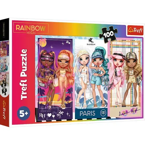 Puzzle Trefl Rainbow High, Papusi deosebite, 100 piese