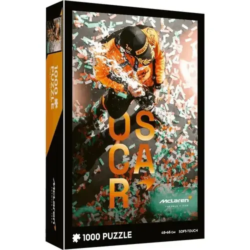 Puzzle Trefl Soft Touch Formula1 Mclaren Scar Piastri Maiden Grand Prix, 1000 de piese