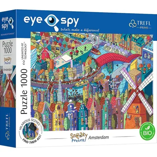 Puzzle Trefl UFT Eye Spy, Amsterdam, 1000 piese