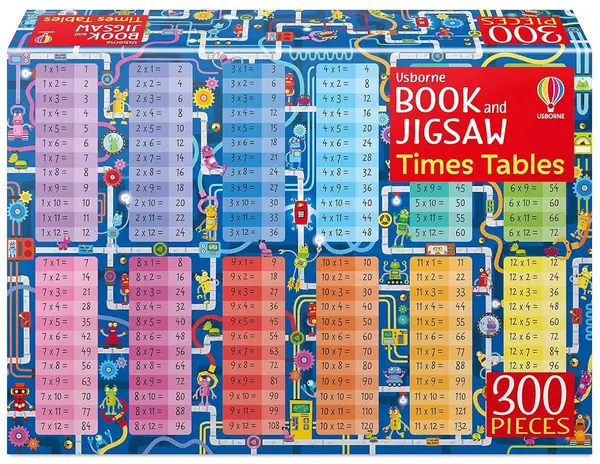 Puzzle Usborne din 300 piese - Tabele de înmulțire