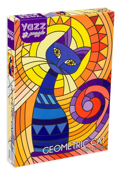 Puzzle Yazz Puzzle din 1000 de piese - Pisica geometrică