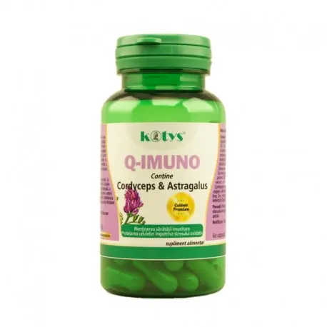 Q-Imuno cu cordyceps si astragalus 60 cps Kotys