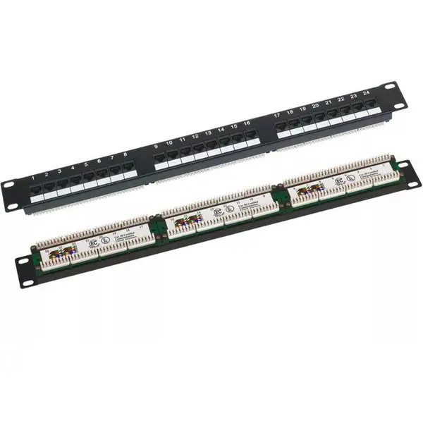Q-LANTEC Q-LANTEC Patchpanel UTP cat.6 19-inch 1U 24xRJ45 LSA
