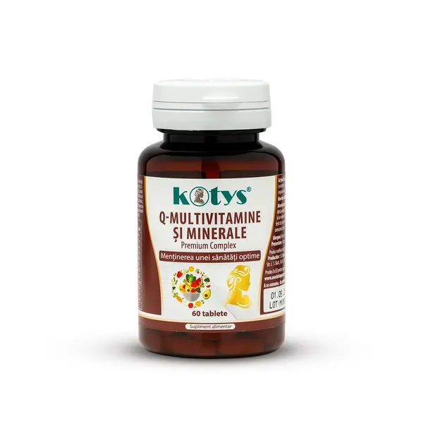 Q-Multivitamine si Minerale, Premium Complex, 60tb, Kotys