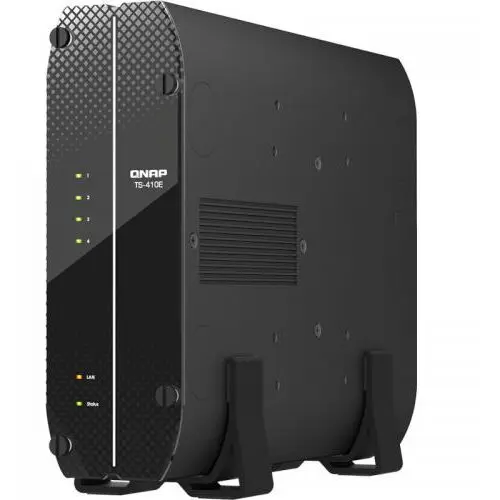 QNAP NAS TS-410E-8G, QNAP, 8GB, 4 x HDD, SATA, 2 x LAN, 4 x USB 3.2, Negru