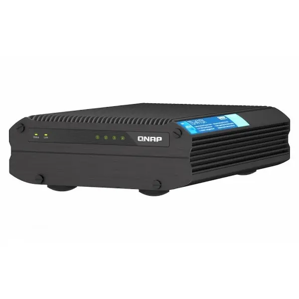 QNAP Server NAS fara ventilator, QNAP, TS-i410X-8G, Cu 4 locatii de 2,5 inchi