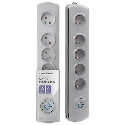 QOLTEC Prelungitor QOLTEC 5 prize 1.8m gray