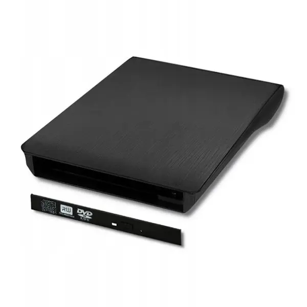QOLTEC Qoltec , buzunar pentru unitate optica CD / DVD SATA , USB 2.0, 12,7 mm, cablu incorporat