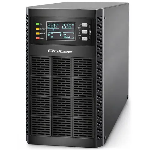 QOLTEC UPS QOLTEC 52282, 3000VA, 3000W, Online, Unda sinusoidala pura