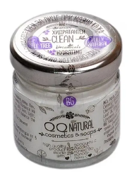 QQ Natural Cremă de față pentru ten gras și predispus la acnee Clean, 30 ml