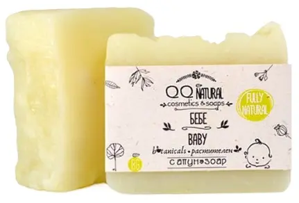 QQ Natural Săpun natural cu ulei de cocos și shea Bebe, 110 g
