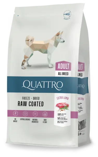 Quattro Dog Adult Miel/Orez All Breed 3 Kg