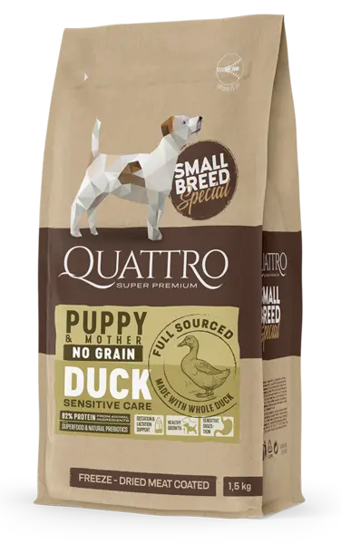 Quattro Dog Small Breed No Grain Puppy 7 kg