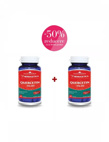 Quercetin + Vitamina D3 60+60 capsule – Herbagetica
