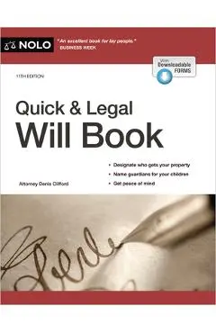 Quick & Legal Will Book - Editors Of Nolo