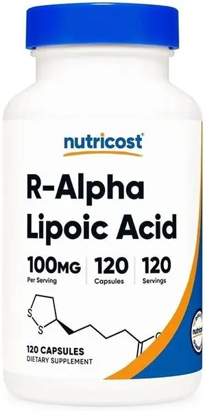 R-Alpha Lipoic Acid, 100 mg, 120 capsule, Nutricost