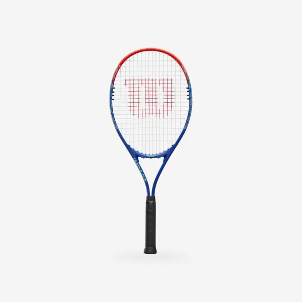 Rachetă de tenis, adult, începător, aluminiu, Wilson Impact albastru-roșu.