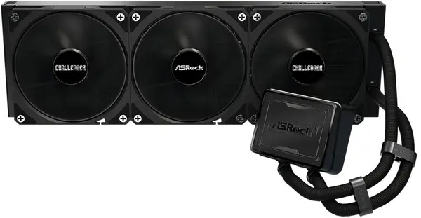 Răcitor cu lichid Asrock - Challenger Pure 360, 3x 120 mm, negru